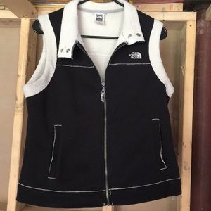 warm northface vest